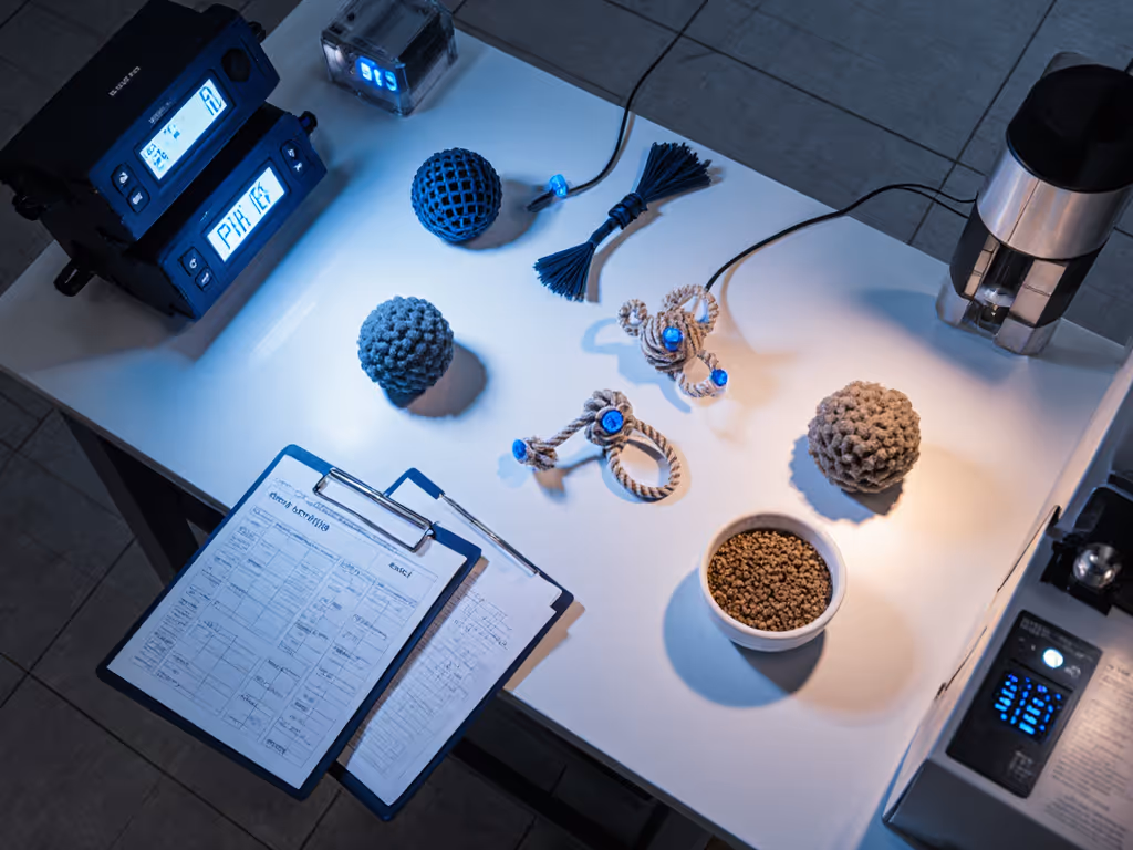 shelter_enrichment_testing_protocol_showing_bite_pressure_sensors_on_dog_toys