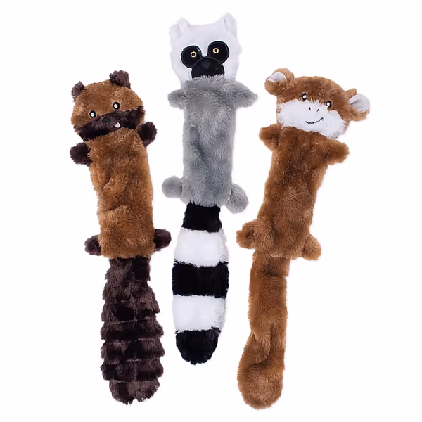 ZippyPaws Skinny Peltz - No Stuffing Dog Toy Pack